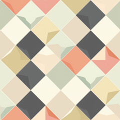 Pastel geometric abstract seamless pattern.