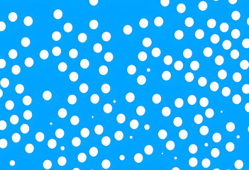 A blue background with a pattern of white and dots