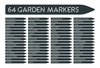 Garden Markers Plant Stake Collection Gardening