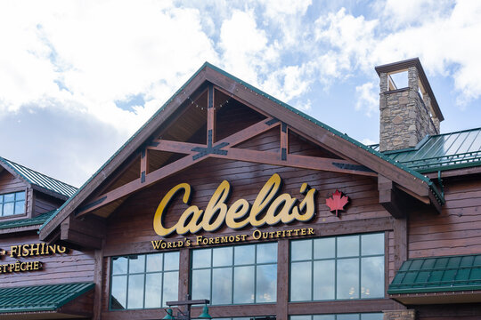 Ottawa, ON, Canada - October 15, 2023: A Cabela's store in Ottawa, ON, Canada. Cabela's Inc. is an American retailer that specializes in hunting, fishing, boating, camping and outdoor recreation merch