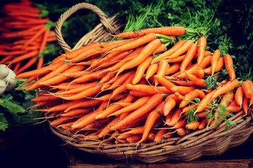 carrots in a basket