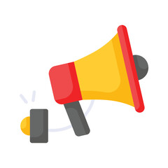 Megaphone, loudspeaker, election campaign vector design