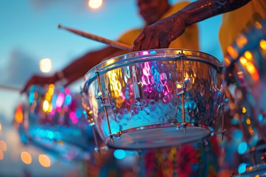 Celebrating Caribbean-American Heritage: Skillful Hands on Steel Drums at Festival