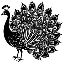 Peacock vector illustration for stunning designs