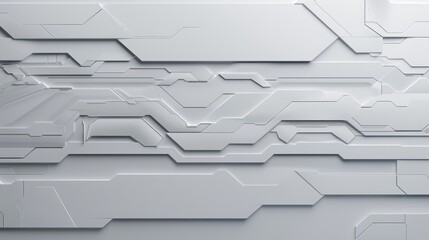 Immerse yourself in the futuristic allure of light-colored sci-fi design external panels in a wide format, Ai Generated.