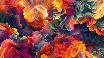 Enter a realm of innovation and creativity with an abstract colorful background, Ai Generated.