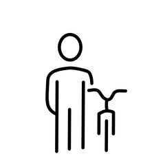 Bicycle Related Line Icon