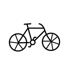 bicycle icon vector 