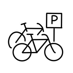 bicycle icon vector 