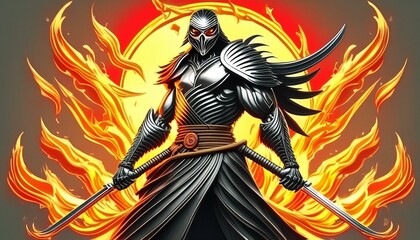 3D characters, fire, skull, dragon, tiger, Generative AI