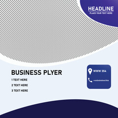 blue business card template, It is a significant flyer design vector 