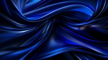   Blue and black background with wavy lines and curvaceous center ..Or, if using a more descriptive tone:..Image featuring a cal