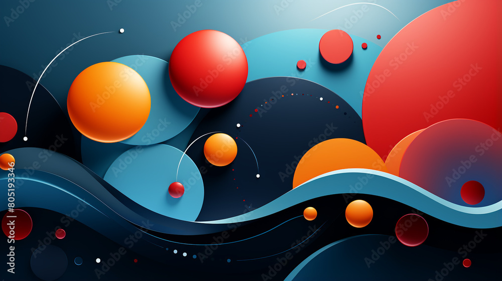 Wall mural  Illustration vector graphic of Abstract background