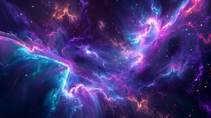 A beautiful space nebula with vibrant colors.