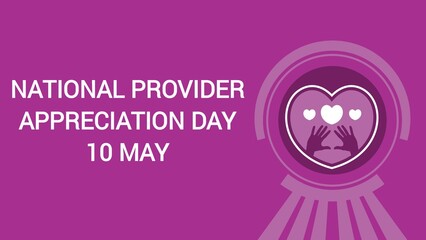 National Provider Appreciation Day web banner design illustration 