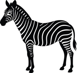 illustration of a zebra's silhouette