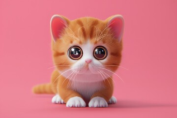 Cute Ginger cat character. Ideas from the cuteness of ginger cats.