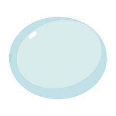  Bubble flat vector illustration on white background.