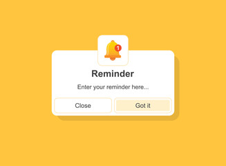 New message icon in flat style. Reminder vector illustration on isolated background. Bubble notification sign business concept.