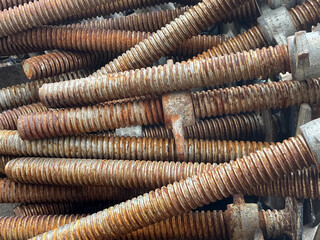 rusty screws in the workshop