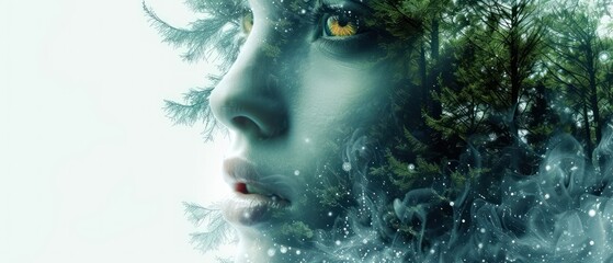 Enchanting Woman: Natures Reflection