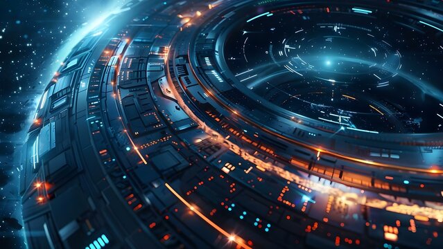 Versatile Features of a Sci-Fi Futuristic Material Background for Space. Concept Space Travel, Futuristic Technology, Sci-Fi Materials, Versatile Features