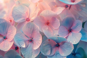 Close up of a bunch of pink flowers. Suitable for various floral-themed designs - Powered by Adobe
