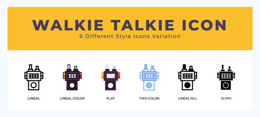 Walkie talkie icon vector illustration. trendy styles