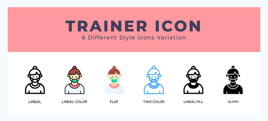 Trainer symbol icon vector. symbol illustration
