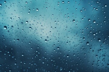 Majestic Rain drops cloud. Rainy light. Generate Ai