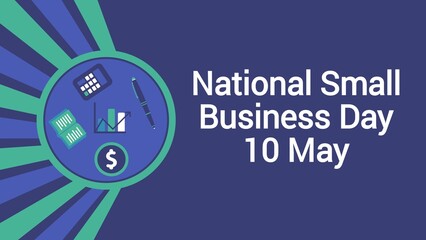 National Small Business Day web banner design illustration 