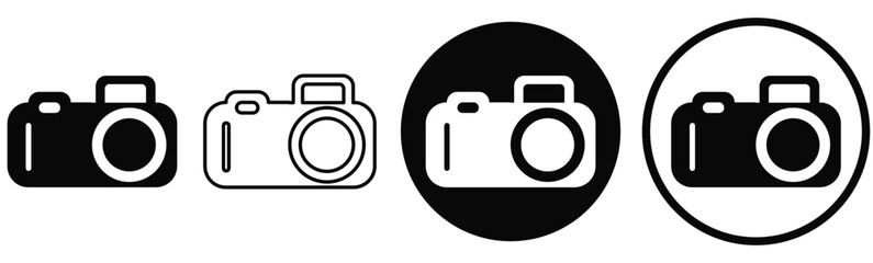Camera icon set. photo camera icon. camera photography icon.Photo camera in flat style. vector illustration. 