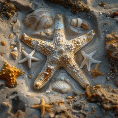 The coral reef on the beach is shaped like a symbol of love, beautiful, antique and exotic. Imagination interprets the beauty of nature
