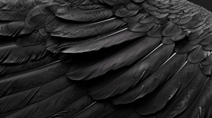 Obraz premium Close-up photo of a bird's wing, suitable for various design projects