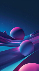 青とピンク、青紫のアブストラクト背景素材