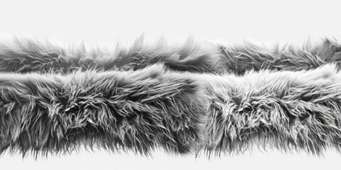 A black and white photo of fluffy fur, suitable for various projects