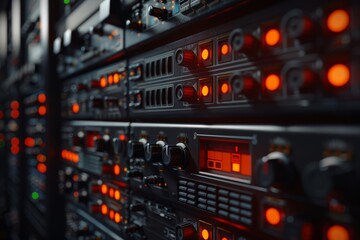 Obraz premium Data storage and database concepts for effective information management on computer servers