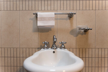 Bathroom with Bidet in Italy.