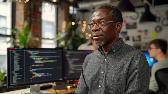 A man wearing glasses