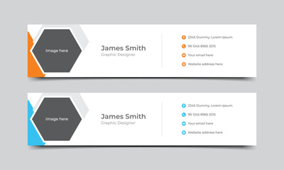 Corporate Email signature template design.