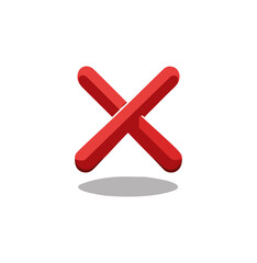 Fototapeta premium red cross mark