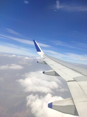 Beautiful clouds view capture from flight 