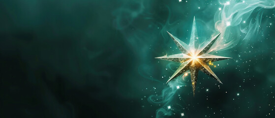 Abstract, Star of Bethlehem. Christmas theme. Christmas holidays