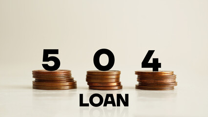 Loan 504 is shown using the text