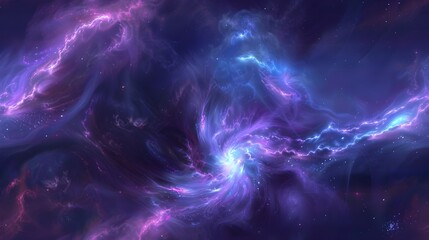 Fototapeta na wymiar Captivating Cosmic Vortex Swirling Interstellar Energies in a Galactic Masterpiece