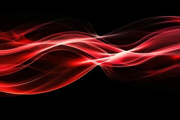 Naklejka premium Whispers of Ruby. The Graceful Dance of Light on a Midnight Stage.