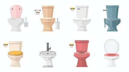 Toilet design over white background vector illustration