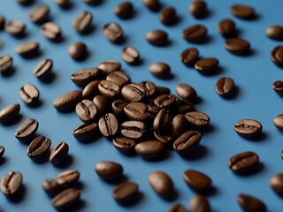 AI illustration of coffee roasted coffee beans to show the idea from caffeine working as a motivation/reward for some people