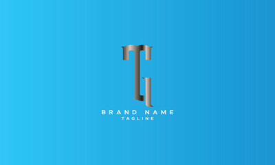TG, GT, Abstract initial monogram letter alphabet logo design