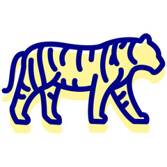 tiger vector icon